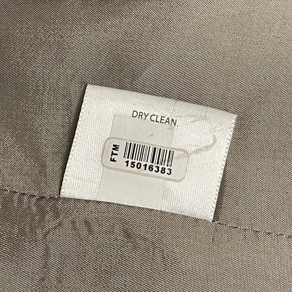 Eileen Fisher Satin Metallic Crinkle Blazer Notch 1 Button Champagne Jacket Sz L - Picture 11 of 11